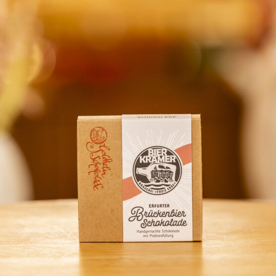 ein Produktbild von: Canache – Brückenbier-Schokolade Goldhelm